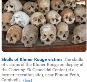 The Cambodian genocide