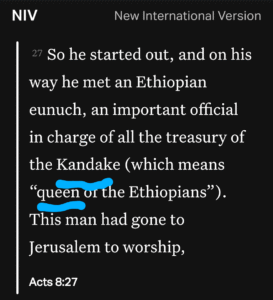 Bible passage from Acts 8.27