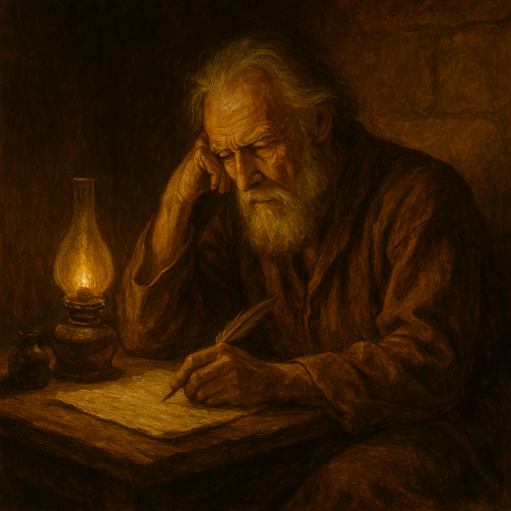 Paul writing his letters